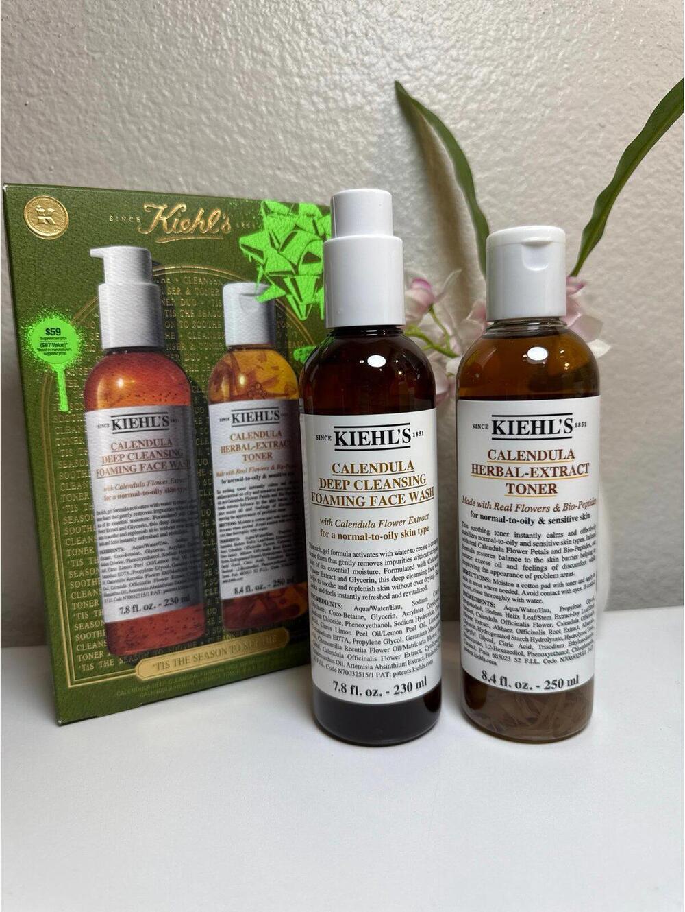 Kiehl’s Cleanser and Toner Due (Calendula Set)